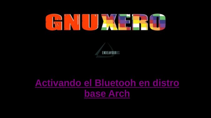 Activando el bluetooth